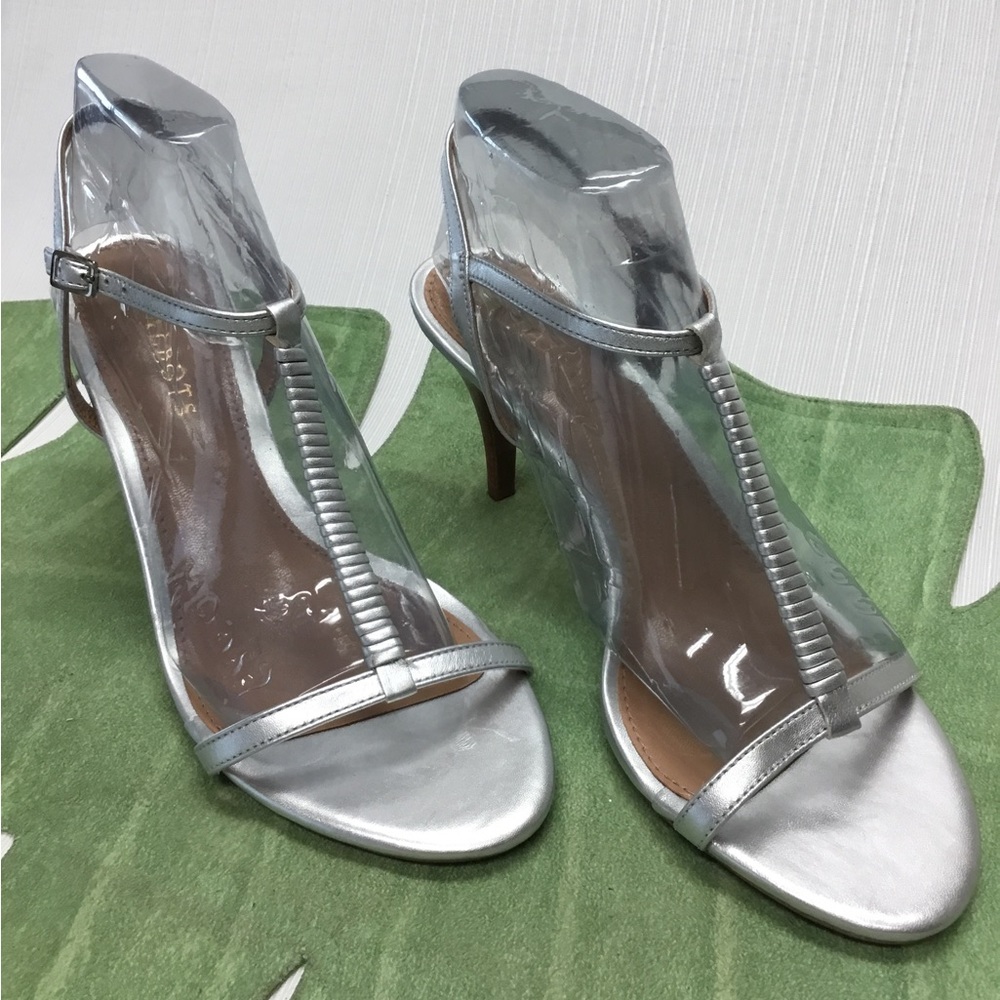 Talbots New Silver Heels - Picture 1 of 8